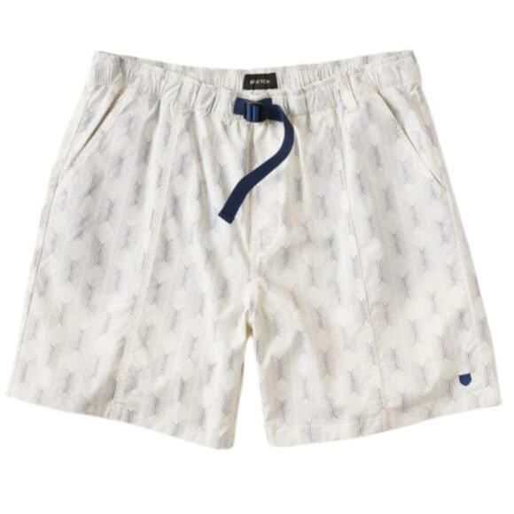 Brixton Jupiter Elastic Waistband Off-White Shorts, Men's Sz: XL  NWT - Picture 1 of 16